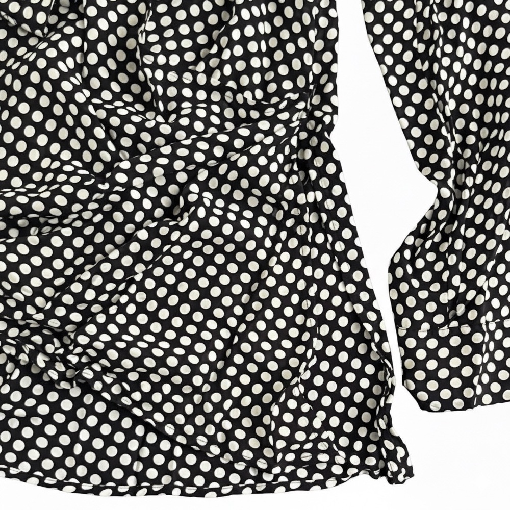 44# Zara Polka Dots Geometric/Assimetrical Women Blouse NWOT - Picture 7 of 13